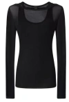Pinko Light Gauze Long-sleeved Sweater In Multicolor