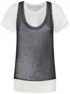 Pinko T-shirt Avec Débardeur Assorti In Multicolor