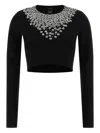 Pinko Sweaters Nero Argento In Black