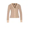 Pinko Beige Santorini Cardigan In Neutral