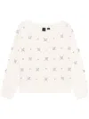 Pinko Scottish Fold Sweater In White