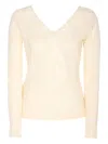 Pinko Sweaters Light And Natural In Neutral