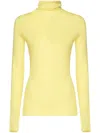 Pinko Sacred Turtleneck Sweater In Yellow