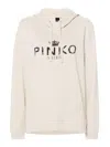 Pinko Bassani Hoodie In Beige