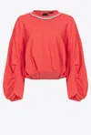 PINKO SWEAT-SHIRT À ENCOLURE BIJOU