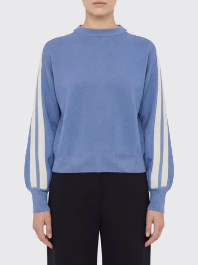 Pinko Viscouse Blend Flood Sweatshirt In Blue