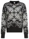 Pinko Cotton Sweatshirt With Bandana Print