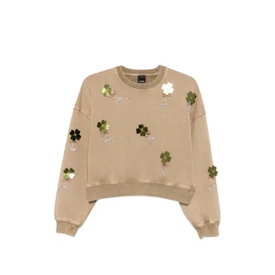 Pinko Sweatshirts Neutral In Brown