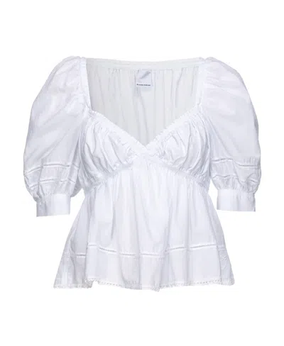 PINKO PINKO SWEETHEART-NECK RUCHED CROPPED BLOUSE