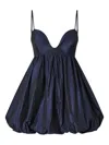 Pinko Sweetheart-neckline Puffball Dress In Blue