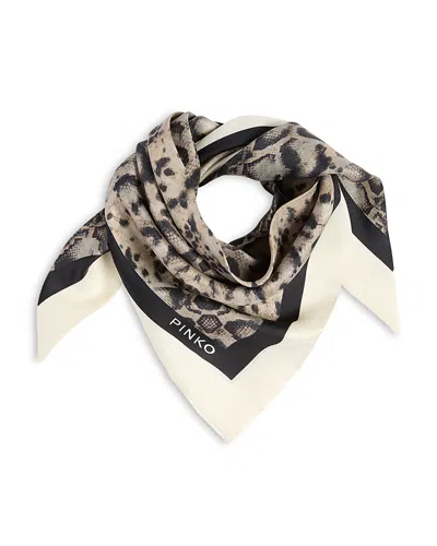 Pinko Swing Triangular Scarf In White