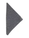 Pinko Svizzera Wool Scarf With Rhinestones In Black