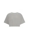 Pinko Modern Cropped T-shirt Signature Stitching