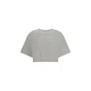Pinko Modern Cropped T-shirt Signature Stitching