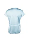 Pinko Farida Silk Blouse In Blue