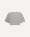 Pinko Modern Cropped T-shirt Signature Stitching