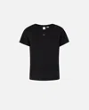 Pinko Basico T-shirt Jersey Old In Limo Black