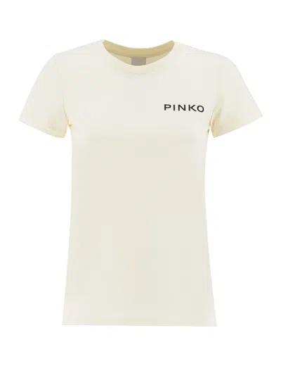 Pinko T-shirt In Bianco Inverno
