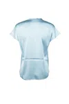 Pinko Farida Silk Blouse In Blue