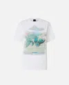 Pinko T-shirt With Print And Appliqués In White