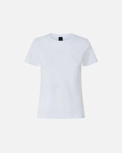 Pinko T-shirt Jersey Patch Fw25 In White