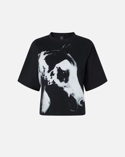 PINKO T-SHIRT LARGE AVEC IMPRIMÉ CHEVAL REIMAGINE PINKO X PATRICK MCDOWELL