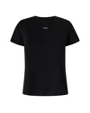Pinko T-shirt Nera Con Stampa Logo In Black