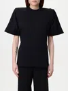 Pinko Luna Cropped T-shirt In Black