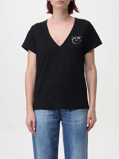 PINKO T-SHIRT PINKO WOMAN COLOR BLACK,F88122002
