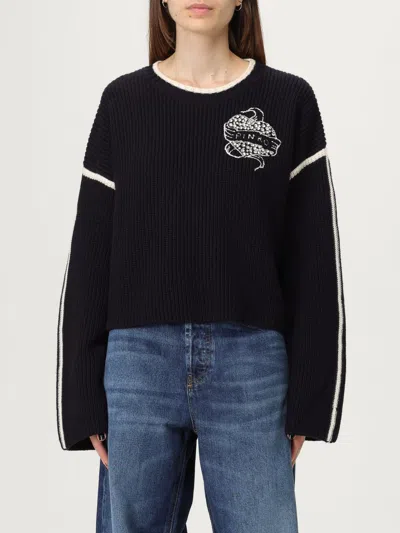 PINKO SWEATER PINKO WOMAN COLOR BLUE,H23100009