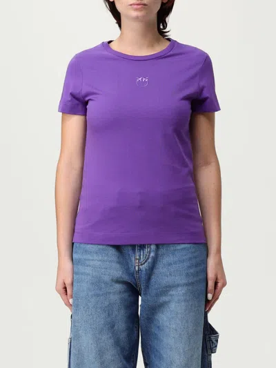 PINKO T-SHIRT PINKO WOMAN COLOR VIOLET,433729019