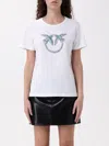 Pinko Embellished Love Birds T-shirt In White