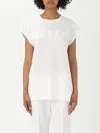 Pinko T-shirt With Metallic Print On Front In White