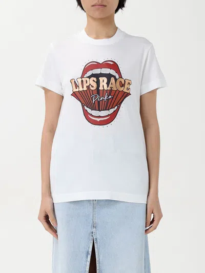 PINKO T-SHIRT PINKO WOMAN COLOR WHITE,G66725001