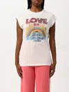 Pinko Love-print T-shirt With Stars In White