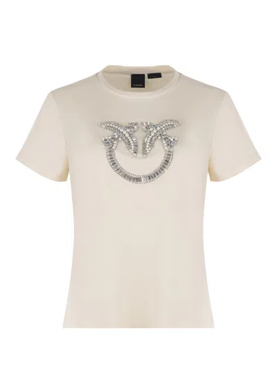 Pinko T-shirt  Quentin Made Of Cotton Jersey In Beige