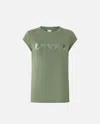 Pinko T-shirt Slim  Lover In Vert Trèfle