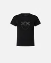 Pinko T-shirt In Limo Black