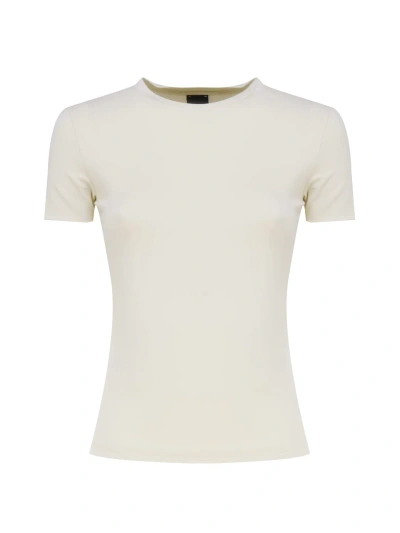 Pinko T-shirt With Embroidery In Beige