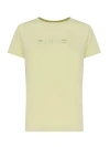 PINKO T-SHIRT WITH LOGO EMBROIDERY