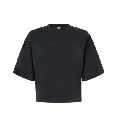 Pinko T-shirt Woman  - Miamey T-shirt Jersey Embroidery - Black