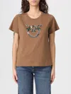 Pinko T-shirt  Woman Color Brown In Brown
