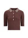 Pinko Emilia Sweater With Strass In Brown