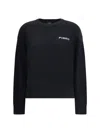 Pinko Wool And Cashmere Logo Sweater In Black