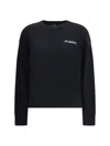 Pinko Wool And Cashmere Logo Sweater In Black