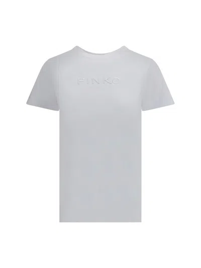 Pinko Logo T-shirt In Gray