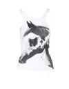 Pinko Curly Tank Top Graphic Print