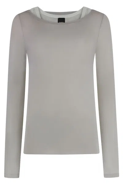 PINKO PINKO MERCI JERSEY LONG SLEEVE T-SHIRT