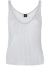 Pinko Noha Viscose And Metallized Fibre Tank Top