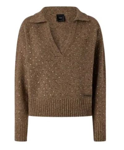 Pinko T-shirts And Polos In Brown